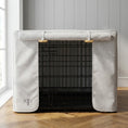 Load image into Gallery viewer, Grey Heritage Stripe Crate Cover & Mattress Set - 30 Inch