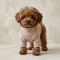 Load image into Gallery viewer, The Monogram Puppy T-Shirt — Soft Taupe