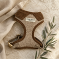 Load image into Gallery viewer, Marlow Linen Puppy Harness - Chestnut