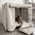 Load image into Gallery viewer, Complete Puppy 4 Piece Crate Set - Taupe Heritage Stripe (save up to £40)
