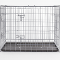 Load image into Gallery viewer, Silver Metal Dog Crate (Double Door)