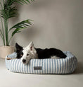 Load image into Gallery viewer, Scruffs Blue Stripe Coastal Box Dog Bed for Dogs and Puppies - Posh Poos