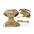 Load image into Gallery viewer, Posh Poos Puppy Harness Set – Taupe Plaid (XXS/XS)