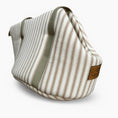 Load image into Gallery viewer, posh ps dog carrier bag Taupe heritage stripe