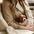 Load image into Gallery viewer, Teddy Fleece Dog Sling Carrier – Oatmeal | Posh Poos London