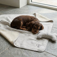 Load image into Gallery viewer, Heritage Stripe Sherpa Backed Blanket - Grey