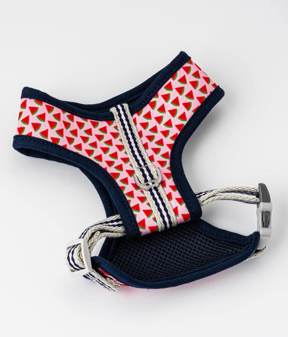 XS Puppy Harness, Lead, Collar Set -Watermelon - Posh Poos