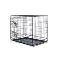 Load image into Gallery viewer, Black Metal Dog Crate (Double Door)