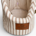 Load image into Gallery viewer, Striped dog carrier bag with 'Posh Poos' label on a white background