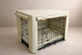 Load image into Gallery viewer, Luxury Heritage Stripe Dog Crate Cover -Duck Egg