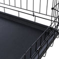 Load image into Gallery viewer, Cozy Black Dog Crate – 24”, 30”, 36” Metal Crate for Puppies & Small to Medium Dogs