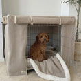 Load image into Gallery viewer, Complete Puppy Crate Set - Oatmeal Linen (Save £30)