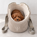 Load image into Gallery viewer, Posh Poos Dog/Puppy Carrier Bag – Boucle - Stone