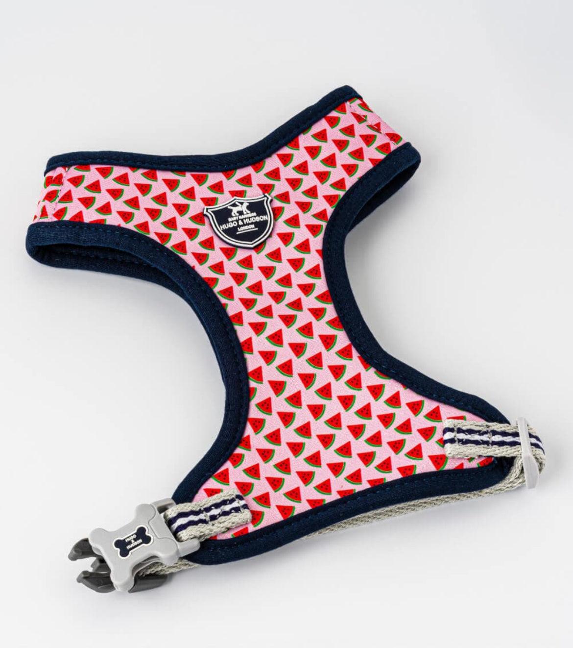 XS Puppy Harness, Lead, Collar Set -Watermelon - Posh Poos