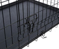 Load image into Gallery viewer, Black Metal Dog Crate (Double Door)