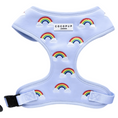 Load image into Gallery viewer, LUXE ADJUSTABLE NECK Dog and Puppy HARNESS - OVER THE RAINBOW - Posh Poos