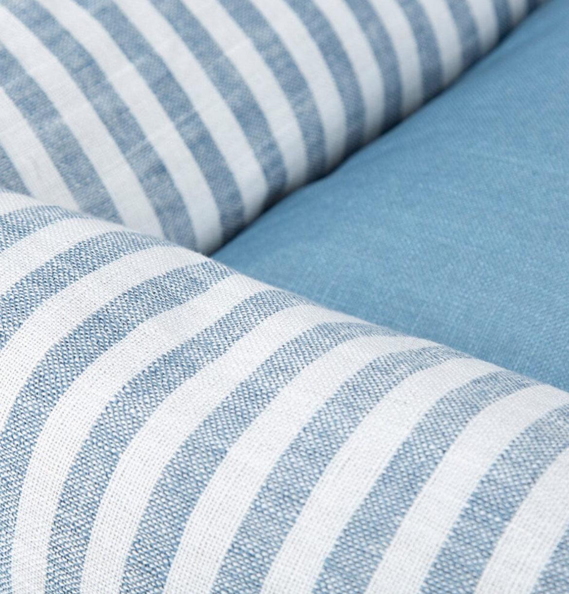 Scruffs Blue Stripe Coastal Box Dog Bed for Dogs and Puppies - Posh Poos