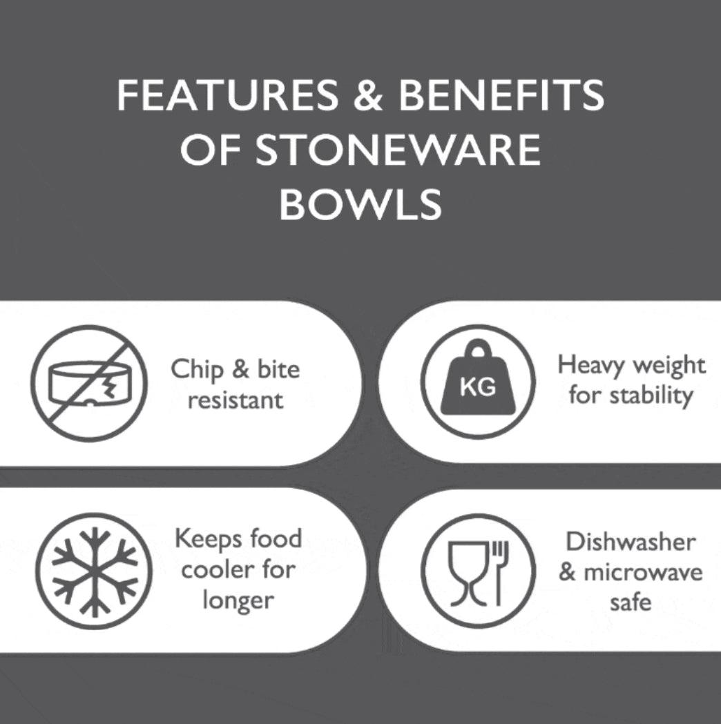 Scruffs Reactive Glaze Dog Bowl Set Navy Blue - Posh Poos