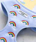 Load image into Gallery viewer, LUXE ADJUSTABLE NECK Dog and Puppy HARNESS - OVER THE RAINBOW - Posh Poos