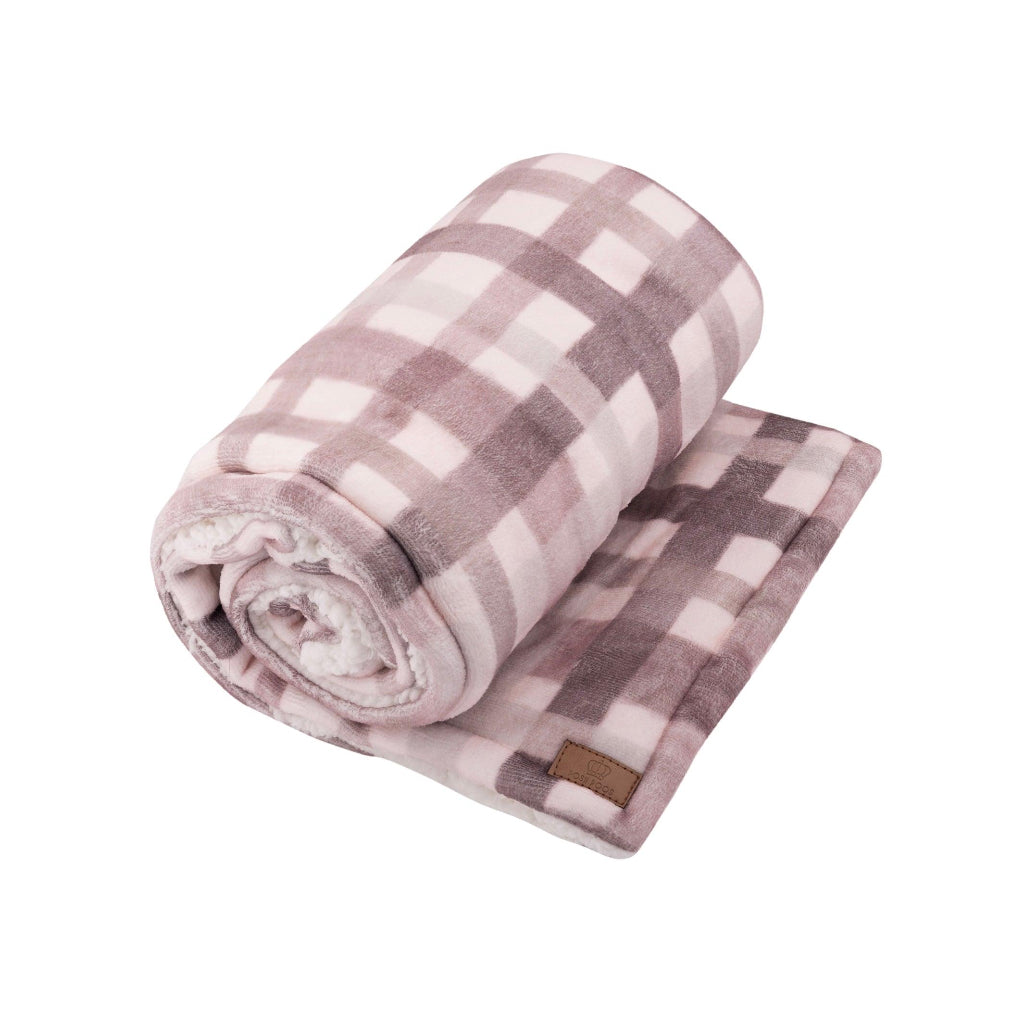 CHECKS Posh Poos Sherpa Dog and Puppy Blanket, Free Delivery - Posh Poos