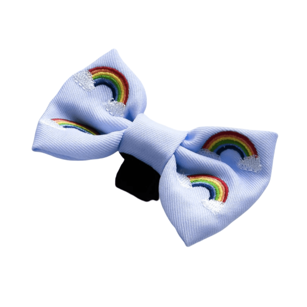 LUXE OVER THE RAINBOW Dog and Puppy  BOW TIE - Posh Poos