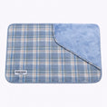 Load image into Gallery viewer, Soft Fleece Plaid Puppy Blanket -Blue