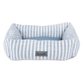 Load image into Gallery viewer, Scruffs Blue Stripe Coastal Box Dog Bed for Dogs and Puppies - Posh Poos