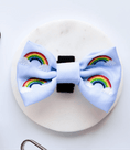 Load image into Gallery viewer, LUXE OVER THE RAINBOW Dog and Puppy  BOW TIE - Posh Poos
