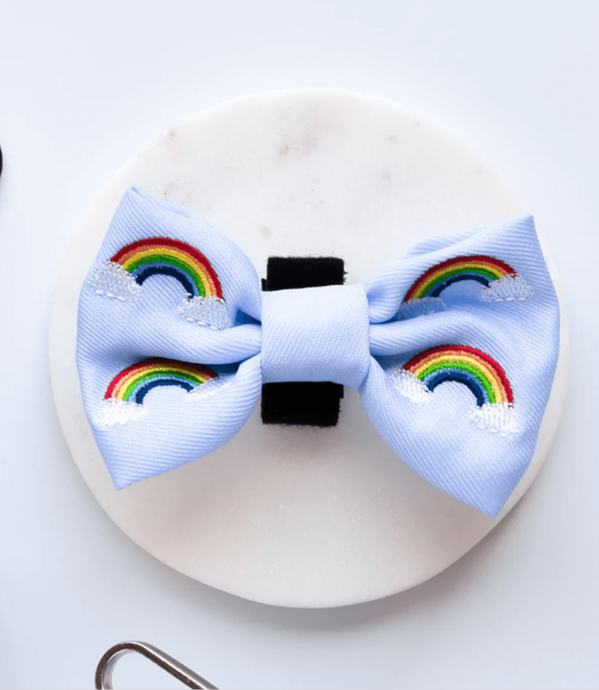 LUXE OVER THE RAINBOW Dog and Puppy  BOW TIE - Posh Poos