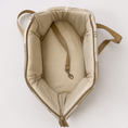 Load image into Gallery viewer, interior of.a cream herringbone and tartan tweed dog carrier bag