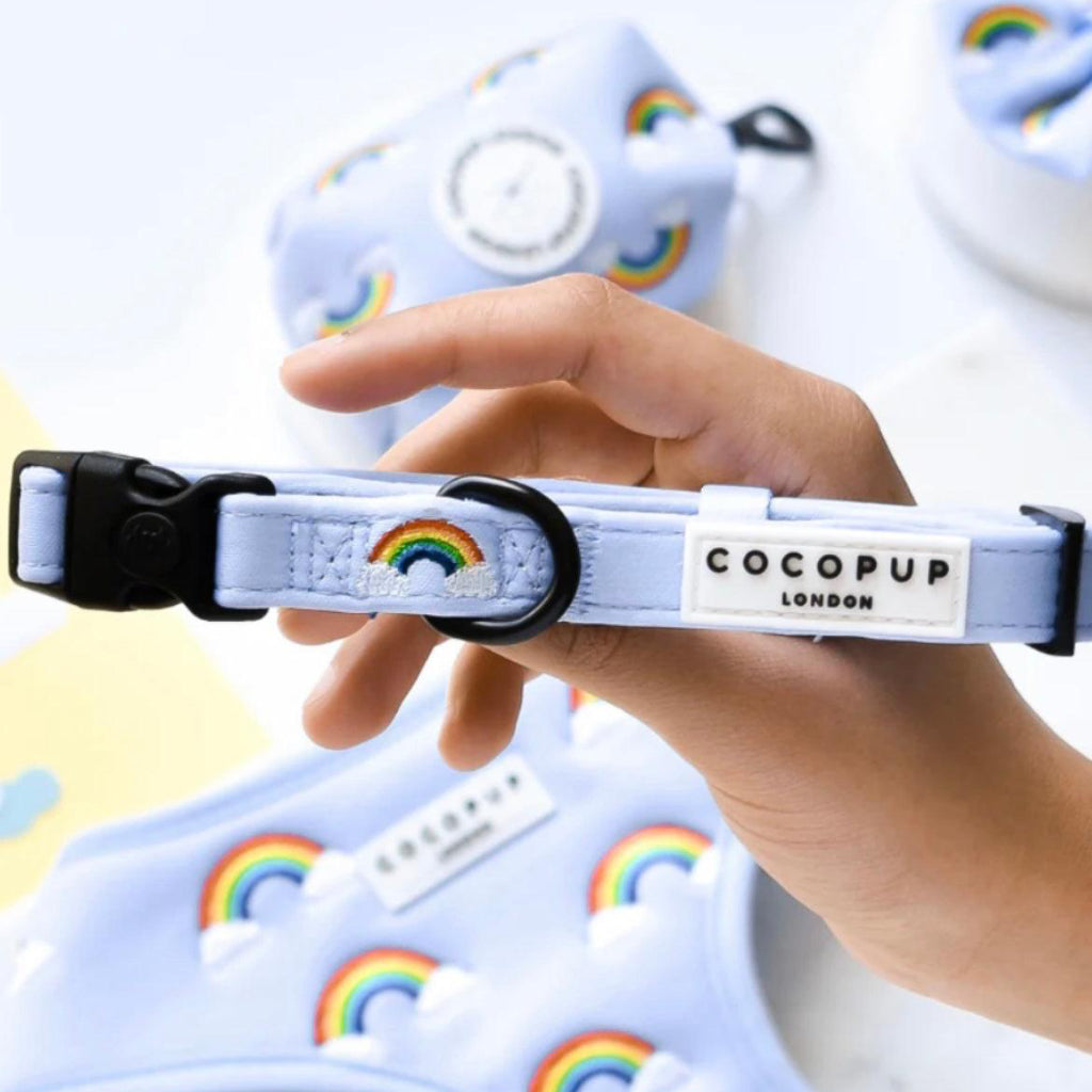 LUXE Over The Rainbow Dog and Puppy Collar - Posh Poos