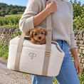 Load image into Gallery viewer, Posh Poos Dog/Puppy Carrier Bag – Boucle - Cream