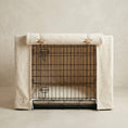 Load image into Gallery viewer, Luxury Boucle Dog Crate Cover - Cream