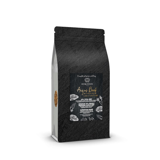 posh poos pantry Angus beef dog food