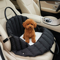 Load image into Gallery viewer, Luxury Quilted Car Seat Dog Carrier Bag – Black