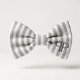 Load image into Gallery viewer, Heritage Stripe Puppy Bowtie - Grey