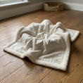 Load image into Gallery viewer, Ivory Monochrome Dog Blanket –with Sherpa | 70 × 100 cm - Ivory