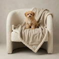 Load image into Gallery viewer, Dog Blanket – Oatmeal Linen Weave with Sherpa | 70 × 100cm