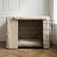 Load image into Gallery viewer, Linen Dog Crate Cover - Oatmeal