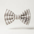 Load image into Gallery viewer, Heritage Stripe Doggy Bowtie - Taupe