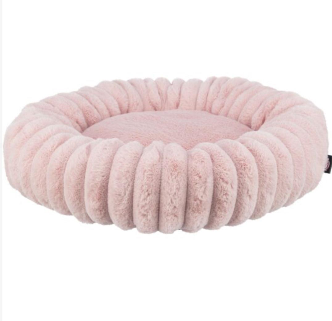 Round Cloud Dog Bed -Pink 60cm - Posh Poos