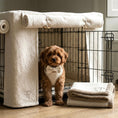 Load image into Gallery viewer, Complete Puppy 4 Piece Crate Set - Luxury Boucle -Cream
