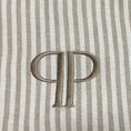 Load image into Gallery viewer, Classic Heritage Stripe Dog Crate Cover - Taupe
