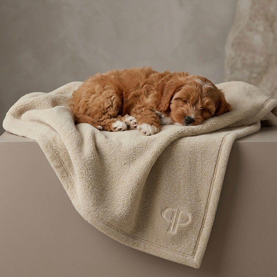 New Puppy Starter Set – Sling Carrier & Blanket | Posh Poos London