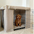 Load image into Gallery viewer, Complete Puppy Crate Set - Oatmeal Linen (Save £30)
