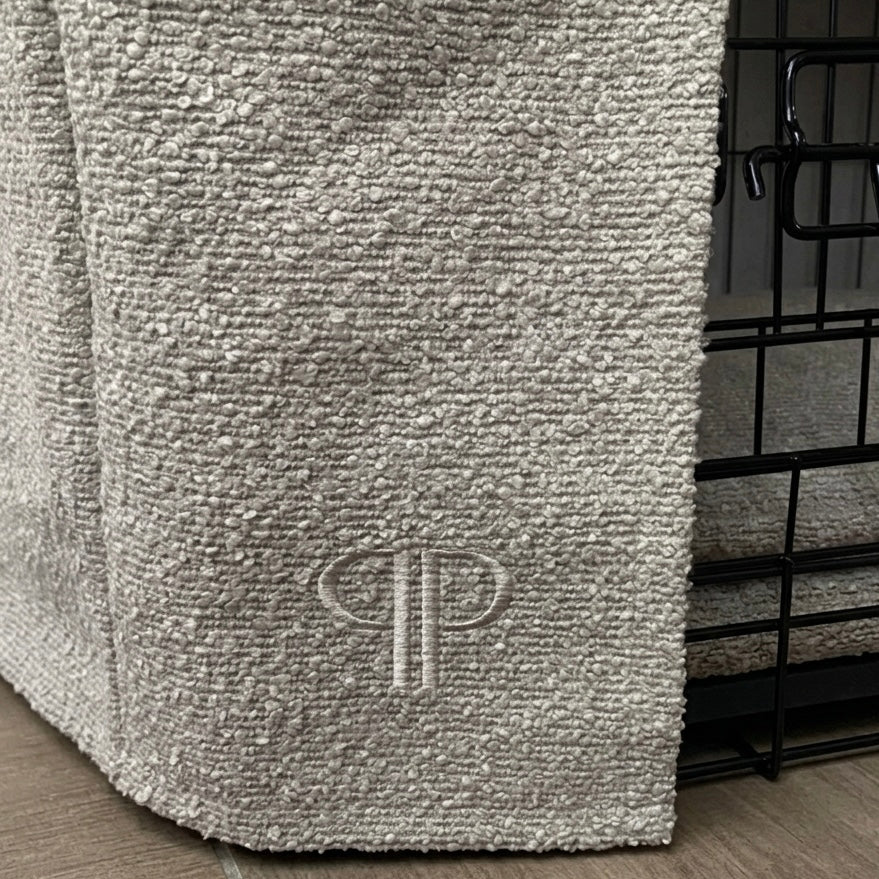 Complete Puppy 4 Piece Crate Set - Luxury Boucle - Stone (Save up to £46)