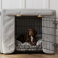 Load image into Gallery viewer, Classic Heritage Stripe Dog Crate Cover -Grey
