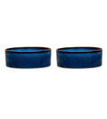 Load image into Gallery viewer, Scruffs Reactive Glaze Dog Bowl Set Navy Blue - Posh Poos

