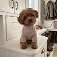 Load image into Gallery viewer, The Monogram Puppy T-Shirt — Soft Taupe
