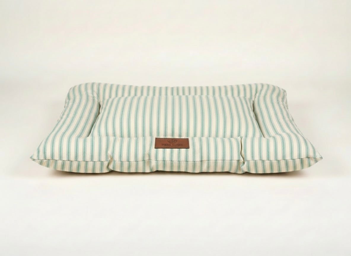 Crate Mattress - Heritage Stripe - Duck Egg